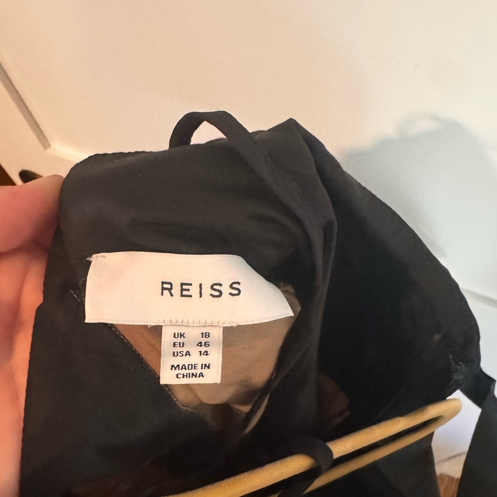 REISS Natalia Colorblock Cotton Maxi Dress size 14 - Picture 10 of 12